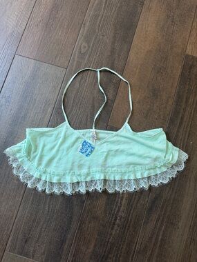 Free People Lace Trim Bralette Top